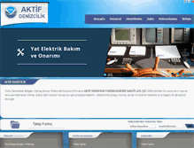 Tablet Screenshot of aktifdenizcilik.com